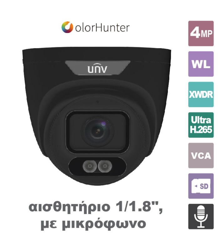 UNIVIEW IPC3624LE-ADF28K-WL-BLACK UNIVIEW IPC3624LE-ADF28K-WL-BLACK